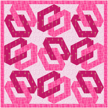 Load image into Gallery viewer, Chainlink, Foundation Paper Piecing Pattern (FPP Pattern), 3 sizes FPP Patterns- Full Bobbin Designs foundation paper piecing patterns quilt block patterns sewing patterns