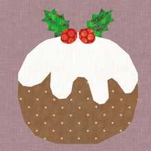Load image into Gallery viewer, Christmas Pud! Foundation Paper Piecing Pattern (FPP Pattern), Quilt Block, 3 sizes FPP Patterns- Full Bobbin Designs foundation paper piecing patterns quilt block patterns sewing patterns