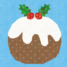 Load image into Gallery viewer, Christmas Pud! Foundation Paper Piecing Pattern (FPP Pattern), Quilt Block, 3 sizes FPP Patterns- Full Bobbin Designs foundation paper piecing patterns quilt block patterns sewing patterns