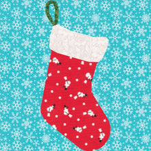 Load image into Gallery viewer, Christmas Stockings, Set of 3, Foundation Paper Piecing Patterns (FPP Pattern), Quilt Block, 3 sizes FPP Patterns- Full Bobbin Designs foundation paper piecing patterns quilt block patterns sewing patterns