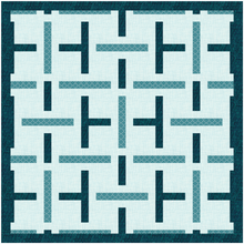 Load image into Gallery viewer, Cross Hatch, Foundation Paper Piecing, FPP Pattern, 4 sizes FPP Patterns- Full Bobbin Designs foundation paper piecing patterns quilt block patterns sewing patterns