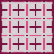 Load image into Gallery viewer, Cross Hatch, Foundation Paper Piecing, FPP Pattern, 4 sizes FPP Patterns- Full Bobbin Designs foundation paper piecing patterns quilt block patterns sewing patterns