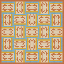 Load image into Gallery viewer, Crossroads, Foundation Paper Piecing, FPP Pattern, 3 sizes FPP Patterns- Full Bobbin Designs foundation paper piecing patterns quilt block patterns sewing patterns