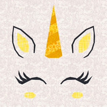 Load image into Gallery viewer, Cute Unicorn, Foundation Paper Piecing Pattern (FPP Pattern), Quilt Block, 4 sizes FPP Patterns- Full Bobbin Designs foundation paper piecing patterns quilt block patterns sewing patterns