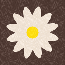 Load image into Gallery viewer, Daisy, Daisy, Foundation Paper Piecing, FPP Pattern, 3 sizes FPP Patterns- Full Bobbin Designs foundation paper piecing patterns quilt block patterns sewing patterns