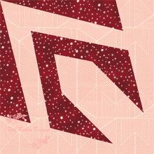 Load image into Gallery viewer, Deco Flower, Foundation Paper Piecing, FPP Pattern, 3 sizes FPP Patterns- Full Bobbin Designs foundation paper piecing patterns quilt block patterns sewing patterns