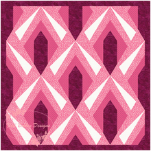 Load image into Gallery viewer, Deco Flower, Foundation Paper Piecing, FPP Pattern, 3 sizes FPP Patterns- Full Bobbin Designs foundation paper piecing patterns quilt block patterns sewing patterns