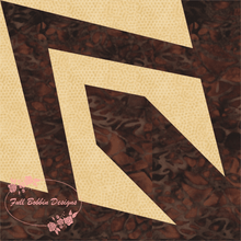 Load image into Gallery viewer, Deco Flower, Foundation Paper Piecing, FPP Pattern, 3 sizes FPP Patterns- Full Bobbin Designs foundation paper piecing patterns quilt block patterns sewing patterns