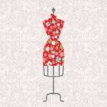 Load image into Gallery viewer, Dressmakers Dummy, Foundation Paper Piecing Pattern (FPP Pattern), 4 Sizes FPP Patterns- Full Bobbin Designs foundation paper piecing patterns quilt block patterns sewing patterns