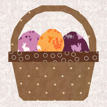 Load image into Gallery viewer, Easter Basket, Foundation Paper Piecing Pattern (FPP Pattern), Quilt Block, 3 sizes FPP Patterns- Full Bobbin Designs foundation paper piecing patterns quilt block patterns sewing patterns
