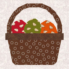 Load image into Gallery viewer, Easter Basket, Foundation Paper Piecing Pattern (FPP Pattern), Quilt Block, 3 sizes FPP Patterns- Full Bobbin Designs foundation paper piecing patterns quilt block patterns sewing patterns