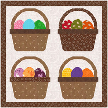Load image into Gallery viewer, Easter Basket, Foundation Paper Piecing Pattern (FPP Pattern), Quilt Block, 3 sizes FPP Patterns- Full Bobbin Designs foundation paper piecing patterns quilt block patterns sewing patterns