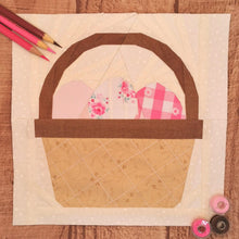 Load image into Gallery viewer, Easter Basket, Foundation Paper Piecing Pattern (FPP Pattern), Quilt Block, 3 sizes FPP Patterns- Full Bobbin Designs foundation paper piecing patterns quilt block patterns sewing patterns