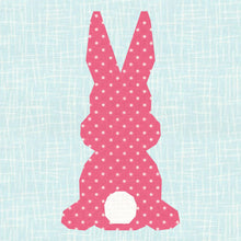 Load image into Gallery viewer, Easter Bunny, Rabbit, Foundation Paper Piecing Pattern (FPP Pattern), Quilt Block, 3 sizes FPP Patterns- Full Bobbin Designs foundation paper piecing patterns quilt block patterns sewing patterns