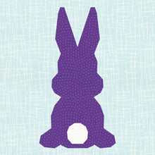 Load image into Gallery viewer, Easter Bunny, Rabbit, Foundation Paper Piecing Pattern (FPP Pattern), Quilt Block, 3 sizes FPP Patterns- Full Bobbin Designs foundation paper piecing patterns quilt block patterns sewing patterns