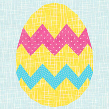 Load image into Gallery viewer, Easter Egg, Foundation Paper Piecing Pattern (FPP Pattern), Quilt Block, 3 sizes FPP Patterns- Full Bobbin Designs foundation paper piecing patterns quilt block patterns sewing patterns