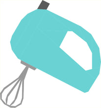 Load image into Gallery viewer, Electric Whisk, Foundation Paper Piecing Pattern (FPP Pattern), Quilt Block, 3 sizes FPP Patterns- Full Bobbin Designs foundation paper piecing patterns quilt block patterns sewing patterns