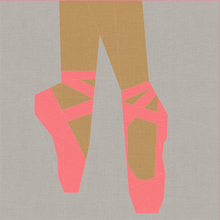 Load image into Gallery viewer, En Pointe, Ballet, Foundation Paper Piecing Pattern (FPP Pattern), Quilt Block, 3 sizes FPP Patterns- Full Bobbin Designs foundation paper piecing patterns quilt block patterns sewing patterns