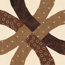 Load image into Gallery viewer, Entwined, Double Wedding Ring Variation, Foundation Paper Piecing Pattern (FPP Pattern), 4 sizes FPP Patterns- Full Bobbin Designs foundation paper piecing patterns quilt block patterns sewing patterns