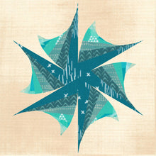 Load image into Gallery viewer, Iris Fold Flower, Foundation Paper Piecing, FPP Pattern, 5 sizes