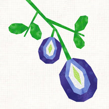 Load image into Gallery viewer, Butterfly Pea, Flower Foundation Paper Piecing Pattern (FPP Pattern), Quilt Block, 3 sizes FPP Patterns- Full Bobbin Designs foundation paper piecing patterns quilt block patterns sewing patterns