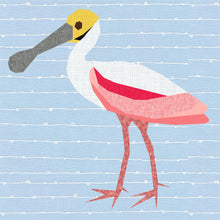 Load image into Gallery viewer, Spoonbill Roseate, Foundation Paper Piecing Pattern (FPP Pattern), Quilt Block, 4 sizes