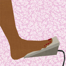 Load image into Gallery viewer, Sewing in Bare Feet, Sewing Machine Foot Pedal, Foundation Paper Piecing Pattern (FPP Pattern), Quilt Block, 5 Sizes