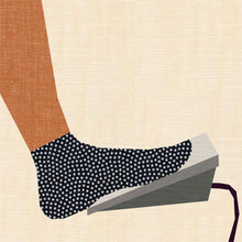 Load image into Gallery viewer, Sewing in Socks, Sewing Machine Foot Pedal, Foundation Paper Piecing Pattern (FPP Pattern), Quilt Block, 4 Sizes FPP Patterns- Full Bobbin Designs foundation paper piecing patterns quilt block patterns sewing patterns