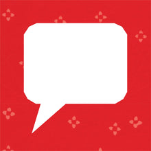 Load image into Gallery viewer, Curved Speech Bubble, Foundation Paper Piecing Pattern (FPP Pattern), Quilt Block, 4 Sizes