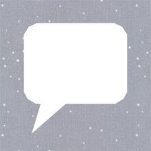 Load image into Gallery viewer, Curved Speech Bubble, Foundation Paper Piecing Pattern (FPP Pattern), Quilt Block, 4 Sizes