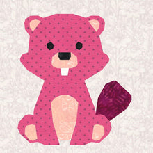 Load image into Gallery viewer, Eager Beaver, Foundation Paper Piecing Pattern (FPP Pattern), Quilt Block, 4 sizes FPP Patterns- Full Bobbin Designs foundation paper piecing patterns quilt block patterns sewing patterns