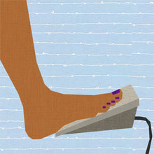 Load image into Gallery viewer, Sewing in Bare Feet, Sewing Machine Foot Pedal, Foundation Paper Piecing Pattern (FPP Pattern), Quilt Block, 5 Sizes