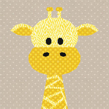 Load image into Gallery viewer, Cute Giraffe, Foundation Paper Piecing Pattern (FPP Pattern), Quilt Block, 4 sizes