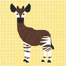 Load image into Gallery viewer, Okapi, Foundation Paper Piecing Pattern (FPP Pattern), Quilt Block, 4 sizes