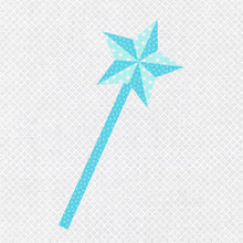 Load image into Gallery viewer, Fairy Wand, Princess, Foundation Paper Piecing Pattern (FPP Pattern), Quilt Block, 4 sizes FPP Patterns- Full Bobbin Designs foundation paper piecing patterns quilt block patterns sewing patterns