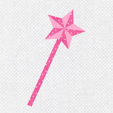 Load image into Gallery viewer, Fairy Wand, Princess, Foundation Paper Piecing Pattern (FPP Pattern), Quilt Block, 4 sizes FPP Patterns- Full Bobbin Designs foundation paper piecing patterns quilt block patterns sewing patterns