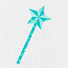 Load image into Gallery viewer, Fairy Wand, Princess, Foundation Paper Piecing Pattern (FPP Pattern), Quilt Block, 4 sizes FPP Patterns- Full Bobbin Designs foundation paper piecing patterns quilt block patterns sewing patterns