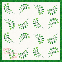 Load image into Gallery viewer, Fern Leaf, Foundation Paper Piecing Pattern (FPP Pattern), Quilt Block, 4 sizes FPP Patterns- Full Bobbin Designs foundation paper piecing patterns quilt block patterns sewing patterns