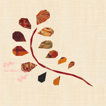 Load image into Gallery viewer, Fern Leaf, Foundation Paper Piecing Pattern (FPP Pattern), Quilt Block, 4 sizes FPP Patterns- Full Bobbin Designs foundation paper piecing patterns quilt block patterns sewing patterns