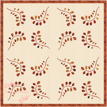 Load image into Gallery viewer, Fern Leaf, Foundation Paper Piecing Pattern (FPP Pattern), Quilt Block, 4 sizes FPP Patterns- Full Bobbin Designs foundation paper piecing patterns quilt block patterns sewing patterns