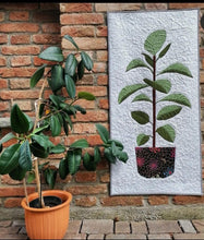 Load image into Gallery viewer, Ficus, Rubber Plant, Foundation Paper Piecing Pattern (FPP Pattern), Quilt Block, 1 size FPP Patterns- Full Bobbin Designs foundation paper piecing patterns quilt block patterns sewing patterns