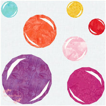 Load image into Gallery viewer, Forever Blowing Bubbles, Foundation Paper Piecing Pattern (FPP), Quilt Block, 6 sizes FPP Patterns- Full Bobbin Designs foundation paper piecing patterns quilt block patterns sewing patterns