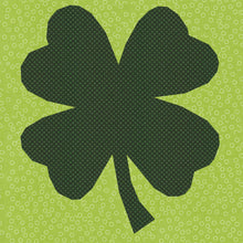 Load image into Gallery viewer, Four Leaf Clover, Foundation Paper Piecing Pattern (FPP Pattern), Quilt Block, 3 sizes FPP Patterns- Full Bobbin Designs foundation paper piecing patterns quilt block patterns sewing patterns