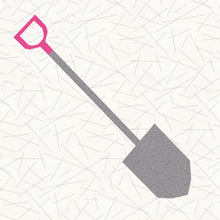 Load image into Gallery viewer, Garden Spade, Foundation Paper Piecing Pattern (FPP Pattern), Quilt Block, 3 sizes FPP Patterns- Full Bobbin Designs foundation paper piecing patterns quilt block patterns sewing patterns