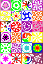 Load image into Gallery viewer, Geo Star, Foundation Paper Piecing Pattern (FPP Pattern), 6 sizes FPP Patterns- Full Bobbin Designs foundation paper piecing patterns quilt block patterns sewing patterns