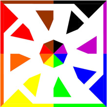 Load image into Gallery viewer, Geo Star, Foundation Paper Piecing Pattern (FPP Pattern), 6 sizes FPP Patterns- Full Bobbin Designs foundation paper piecing patterns quilt block patterns sewing patterns