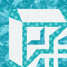 Load image into Gallery viewer, Greek Tiles, Foundation Paper Piecing Pattern (FPP Pattern), 3 sizes FPP Patterns- Full Bobbin Designs foundation paper piecing patterns quilt block patterns sewing patterns