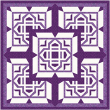 Load image into Gallery viewer, Greek Tiles, Foundation Paper Piecing Pattern (FPP Pattern), 3 sizes FPP Patterns- Full Bobbin Designs foundation paper piecing patterns quilt block patterns sewing patterns