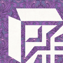 Load image into Gallery viewer, Greek Tiles, Foundation Paper Piecing Pattern (FPP Pattern), 3 sizes FPP Patterns- Full Bobbin Designs foundation paper piecing patterns quilt block patterns sewing patterns