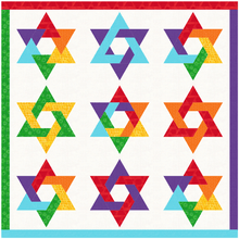 Load image into Gallery viewer, Hexagram, Foundation Paper Piecing Pattern (FPP Pattern), 3 sizes FPP Patterns- Full Bobbin Designs foundation paper piecing patterns quilt block patterns sewing patterns